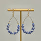 Blue Ceramic Teardrop Earrings