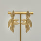 Light Gold Leaf Earrings