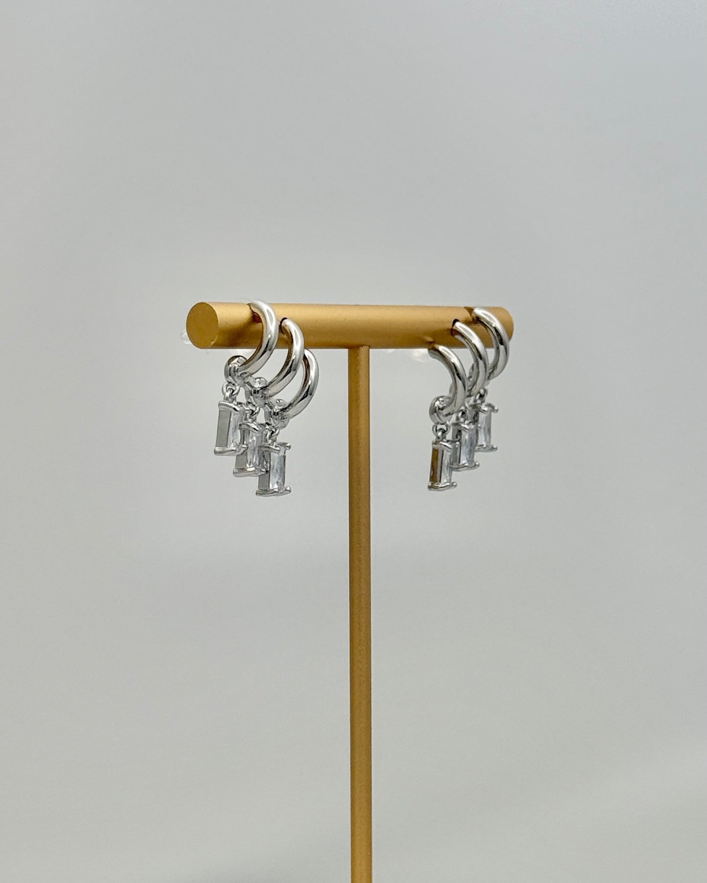 Thank Heaven Diamond Drop Earrings - Silver