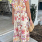 Natalie Cream Mix Floral Dress
