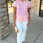Ivy Jane Striped Stella Shirt - Tangerine