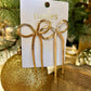 Gold Chain Bow Post Earrings