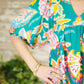 Selena Floral Dress - Emerald