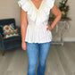Emily McCarthy White Gold Camille Tank
