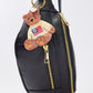 Hand-Painted Americana Teddy Bear Keychain