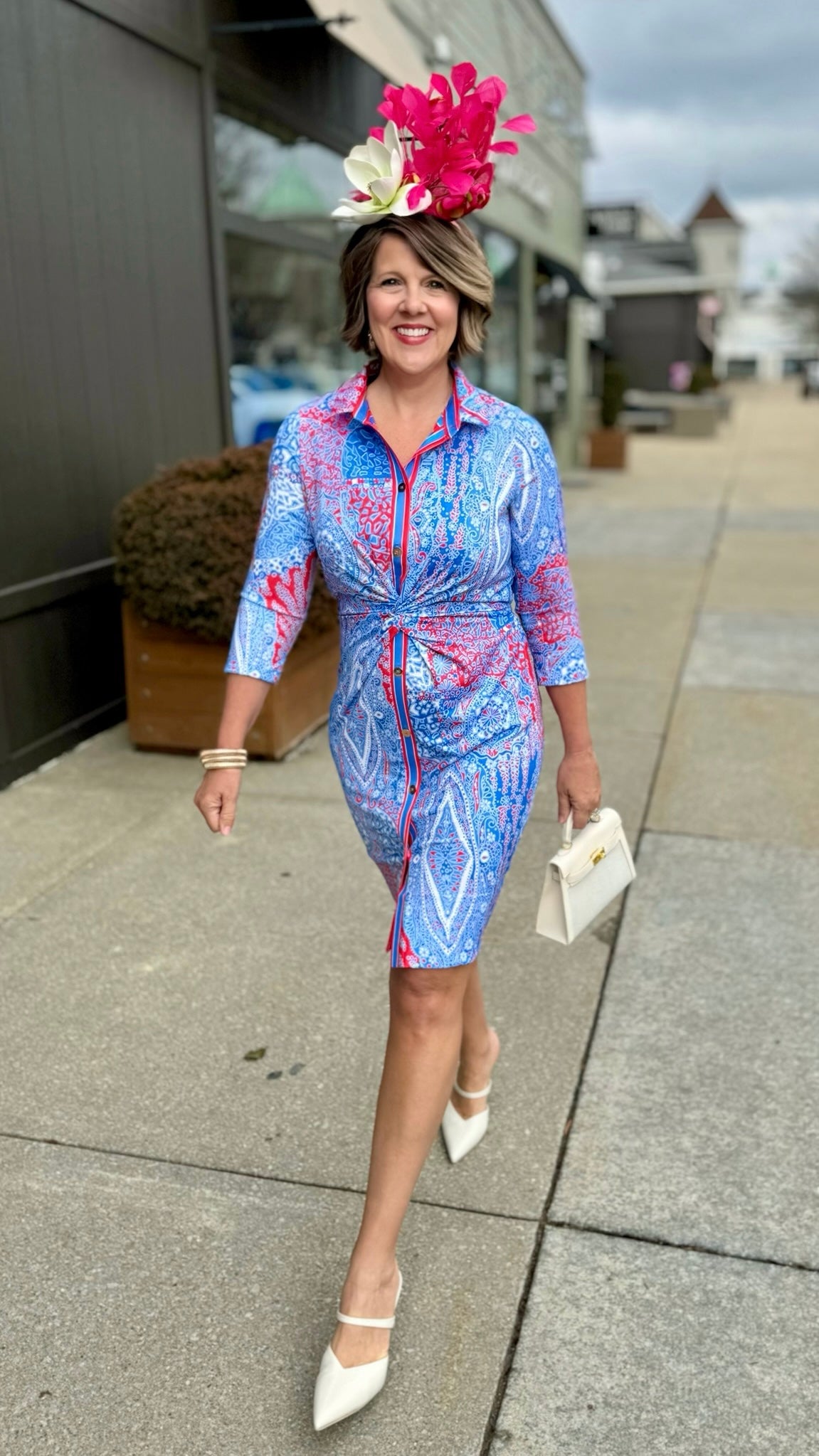 Gretchen Scott Twist & Shout Dress - Blues