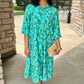 Uncle Frank Midi Swing Dress - Green