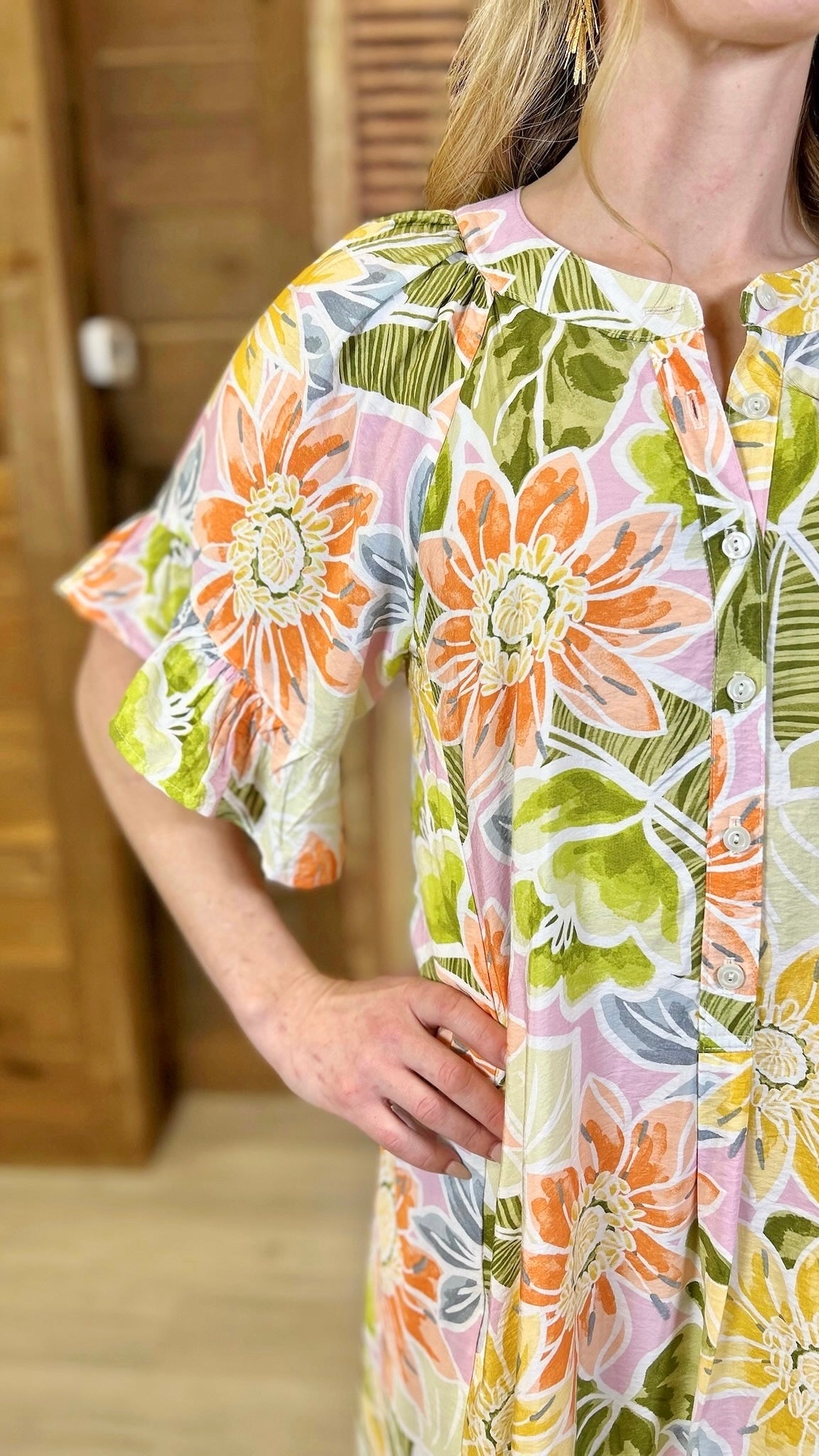 Ivy Jane Go With The Flow Dress - Olive