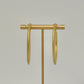 Large Matte Gold Hoops