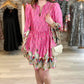 Frances Floral Dress - Pink