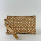 Cream Mandela Die Cut Cork Wristlet
