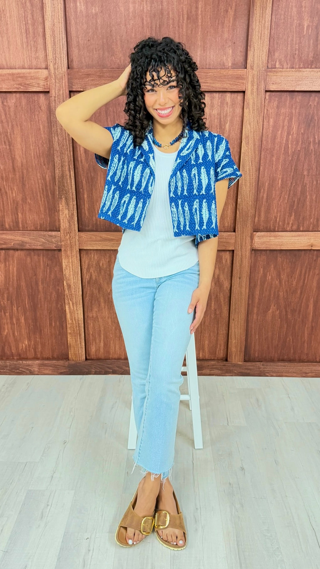 Ivy Jane Fish Camp Jacket - Navy