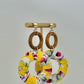 Fabric Wrapped Earrings - Yellow