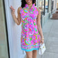 Tabi Pink Multi Swirl Dress