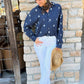 Dear John Adrianna Top - Navy