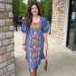 Sister Mary Tina Blue Plaid Dress