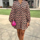 Bria Black Floral Dress - Black