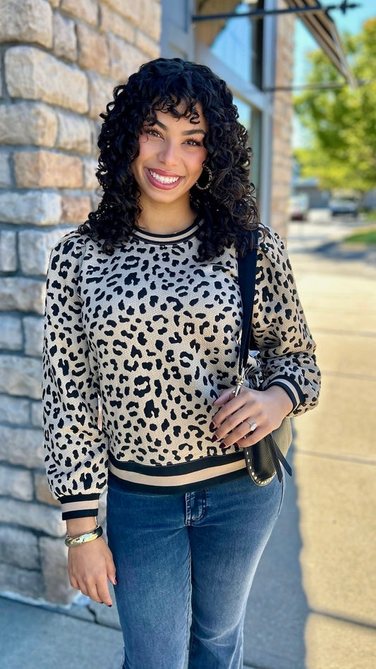 Giselle Animal Print Pullover