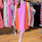 Hailey Sunkist Dress - Orange/Pink