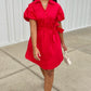Sofia Nelda Dress - Red