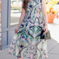 Helena Midi Dress - Navy/ Mint