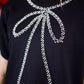 Pearl Bow Top - Black