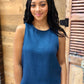 Joyce Sleeveless Top - Navy