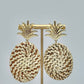 Rattan Pineapple Earrings