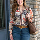 Roxanne Abstract Animal Print Top