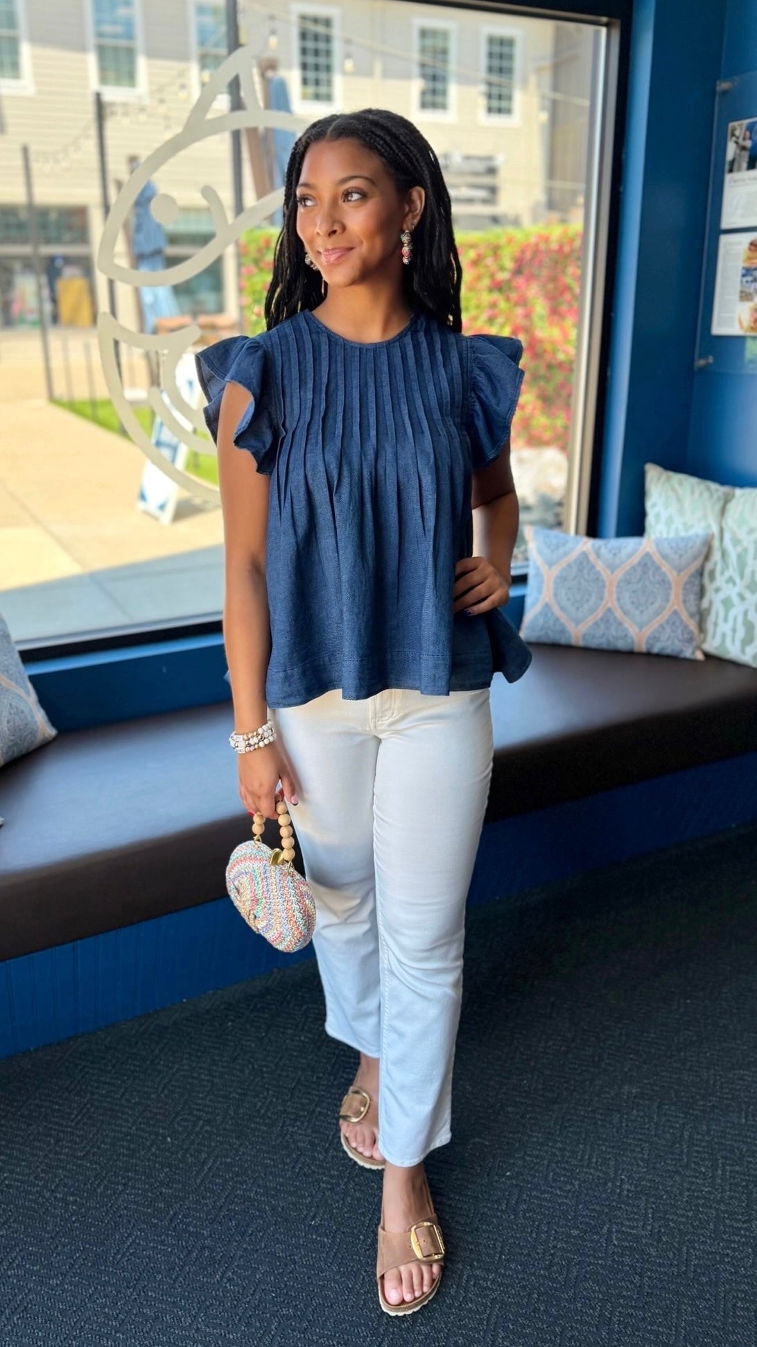 Ivy Jane Tucked Denim Top - Indigo