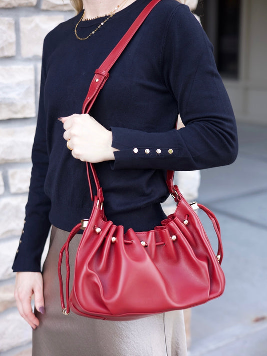 Cinch Bag - Burgundy