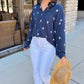 Dear John Adrianna Top - Navy