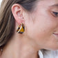 Tortoise Hoop Earrings