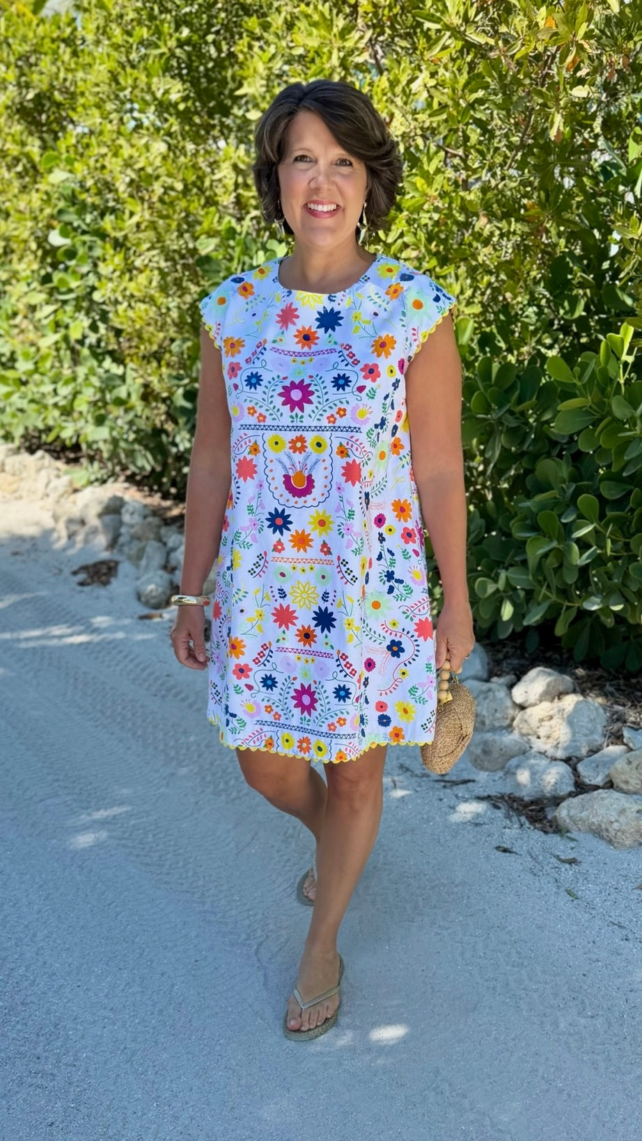 Sister Mary Flores Dress - White