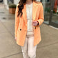 Peachy Linen Blazer