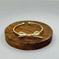 Gold Plate Bow Cuff