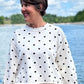 Jianna Polka Dot Leisure Top - Ivory & Black