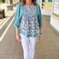 Ivy Jane Many Blues Babydoll Blouse
