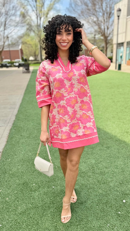 Heather Dress - Flamingo