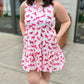 Pink Horse Tiered Dress