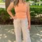 Dear John Tamia Halter Neck Tank - Apricot