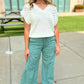 Wearables Terraced Wide Leg Pant - Teal