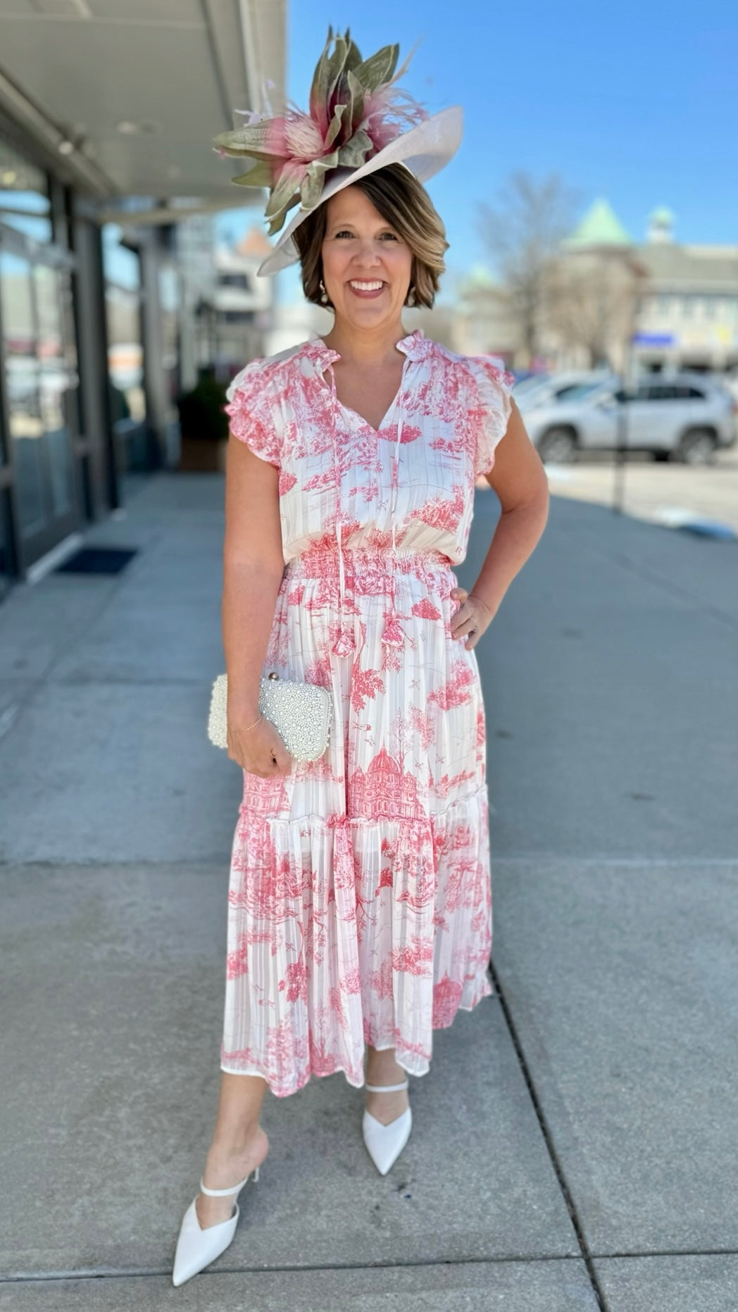 Countryside Midi Dress - Pink