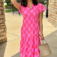 Uncle Frank Clip Daisy Dress - Pink