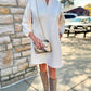 Jude Connally Florence Faux Suede Dress - Ivory