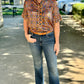 Ivy Jane Autumnal Ruffle Silky Blouse