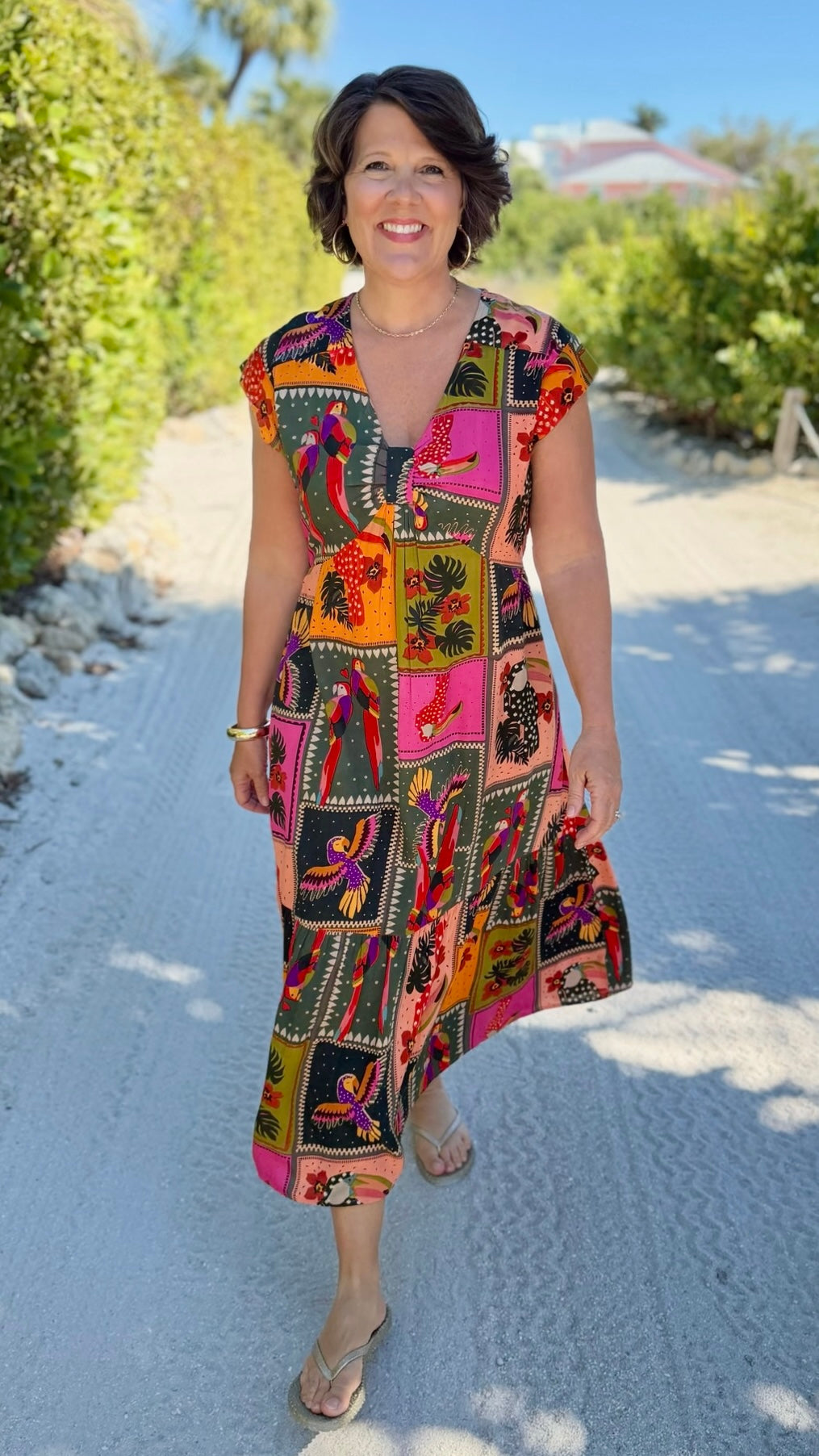 Uncle Frank Midi Dress - Multi