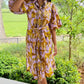 Uncle Frank Horse Print Shirt Dress - Lavendar