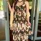 Aleisa Floral Tiered Chiffon Dress