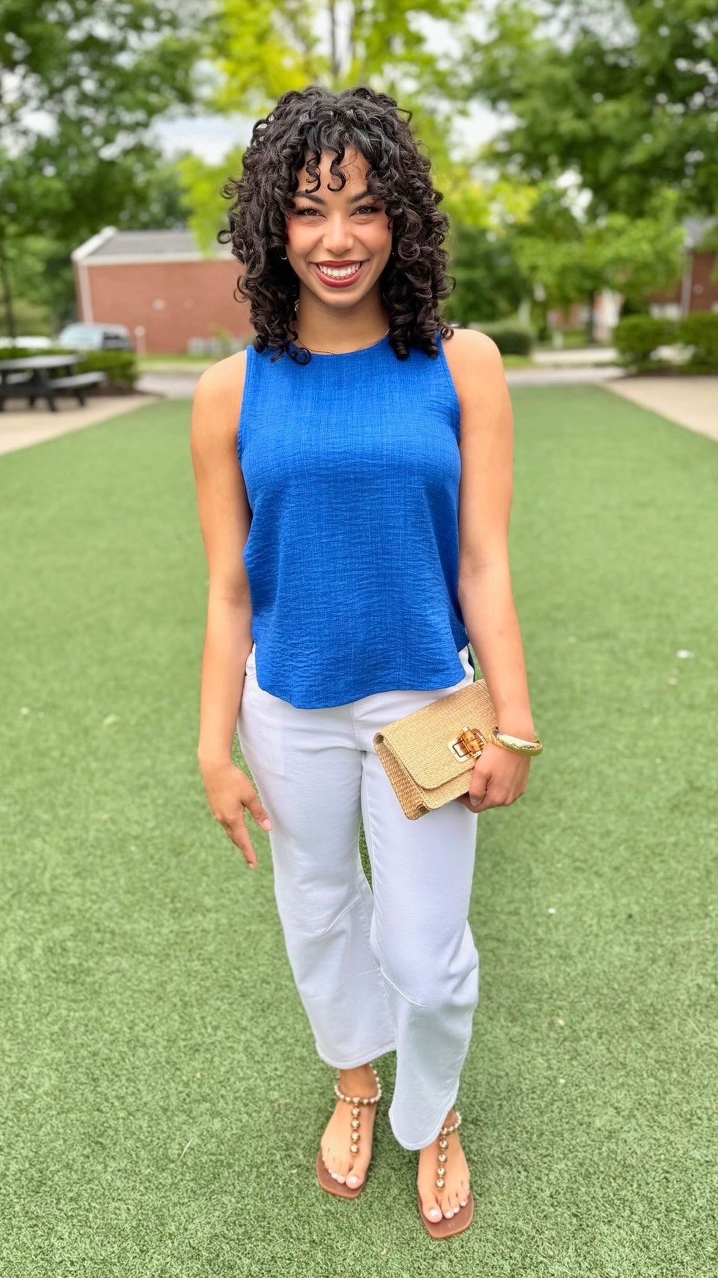 Joyce Sleeveless Top - Royal